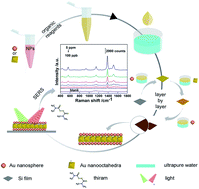 Graphical abstract: Fabrication optimization and application of 3D hybrid SERS substrates