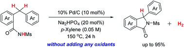Graphical abstract: Palladium-catalyzed dehydrogenative C–H cyclization for isoindolinone synthesis