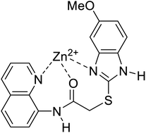 Graphical abstract: Zn2+ detection of a benzimidazole 8-aminoquinoline fluorescent sensor by inhibited tautomerization