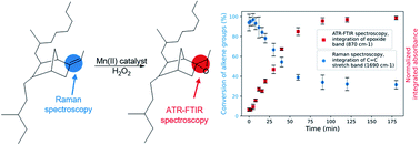 Graphical abstract: Off-line analysis in the manganese catalysed epoxidation of ethylene-propylene-diene rubber (EPDM) with hydrogen peroxide