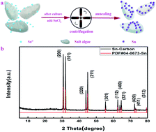 Graphical abstract: Dunaliella Salinas based Sn–carbon anode for high-performance Li-ion batteries