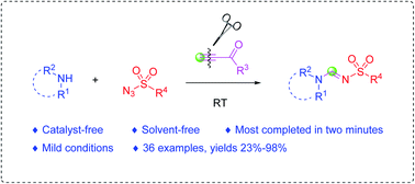 Graphical abstract: Rapid and efficient synthesis of formamidines in a catalyst-free and solvent-free system