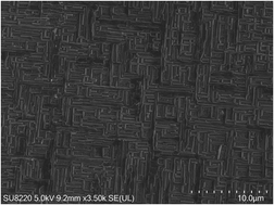 Graphical abstract: Effect of lattice mismatch on film morphology of the quasi-one dimensional conductor K0.3MoO3