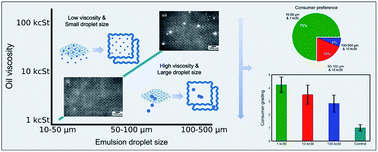 Graphical abstract: Modulating the surface and mechanical properties of textile by oil-in-water emulsion design