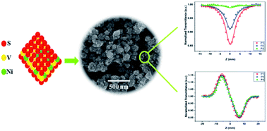 Graphical abstract: Enhancement of third order nonlinear optical responses via alteration of the density of states of electrons: VS2–NiS2 hybrid nanostructure