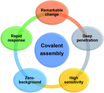 Graphical abstract: Small-molecule fluorescent probes based on covalent assembly strategy for chemoselective bioimaging