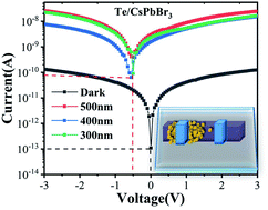Graphical abstract: In situ construction of a Te/CsPbBr3 heterojunction for self-powered photodetector
