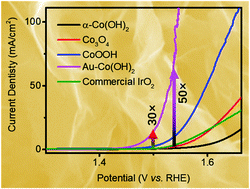 Graphical abstract: Ultrahigh oxygen evolution reaction activity in Au doped co-based nanosheets