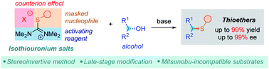Graphical abstract: Stable and easily available sulfide surrogates allow a stereoselective activation of alcohols