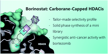 Graphical abstract: Borinostats: solid-phase synthesis of carborane-capped histone deacetylase inhibitors with a tailor-made selectivity profile