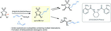 Graphical abstract: The Pd-catalysed asymmetric allylic alkylation reactions of sulfamidate imines