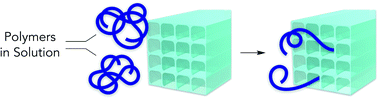 Graphical abstract: Revisiting molecular adsorption: unconventional uptake of polymer chains from solution into sub-nanoporous media