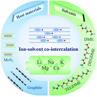 Graphical abstract: Alkali and alkaline-earth metal ion–solvent co-intercalation reactions in nonaqueous rechargeable batteries
