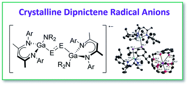 Graphical abstract: Synthesis, structure and bonding nature of heavy dipnictene radical anions