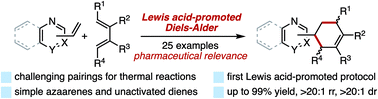 Graphical abstract: Vinylazaarenes as dienophiles in Lewis acid-promoted Diels–Alder reactions