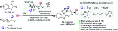 Graphical abstract: Construction of sterically congested oxindole derivatives via visible-light-induced radical-coupling