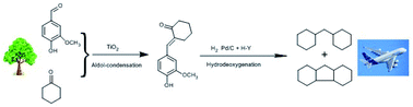 Graphical abstract: Synthesis of jet fuel range high-density polycycloalkanes with vanillin and cyclohexanone