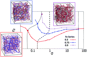 Graphical abstract: Shear stress dependence of force networks in 3D dense suspensions
