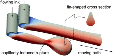 Graphical abstract: Simulated filament shapes in embedded 3D printing