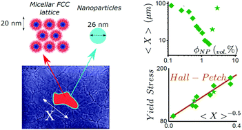 Graphical abstract: Mechanical strength enhancement by grain size reduction in a soft colloidal polycrystal