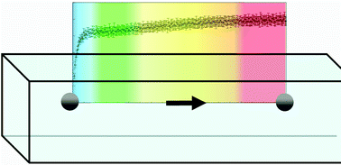 Graphical abstract: Dynamics of elastic, nonheavy spheres sedimenting in a rectangular duct