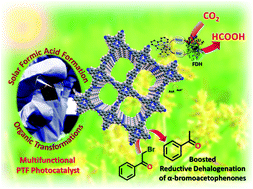 Graphical abstract: Interfacially synthesized 2D COF thin film photocatalyst: efficient photocatalyst for solar formic acid production from CO2 and fine chemical synthesis