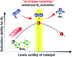 Graphical abstract: A tuned Lewis acidic catalyst guided by hard–soft acid–base theory to promote N2 electroreduction