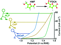 Graphical abstract: Surface reconstruction of NiCoP for enhanced biomass upgrading