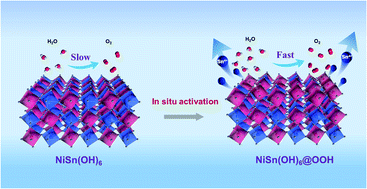 Graphical abstract: In situ surface reconstruction of a Ni-based perovskite hydroxide catalyst for an efficient oxygen evolution reaction