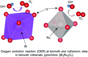 Graphical abstract: Redox reaction does not facilitate oxygen evolution on bismuth ruthenate pyrochlore