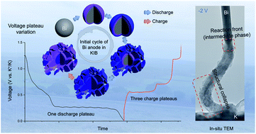 Graphical abstract: Voltage plateau variation in a bismuth-potassium battery