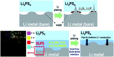 Graphical abstract: Interface engineering on a Li metal anode for an electro-chemo-mechanically stable anodic interface in all-solid-state batteries