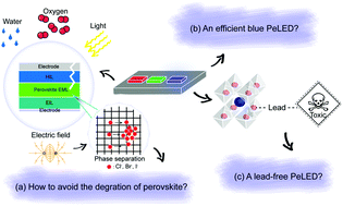 Graphical abstract: Opportunities and challenges in perovskite LED commercialization