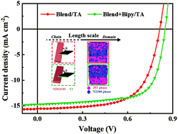 Graphical abstract: Optimization of local orientation and vertical phase separation by adding a volatilizable solid additive to the J51:N2200 blend to improve its photovoltaic performance