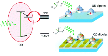 Graphical abstract: Laser-controlled projection of quantum dot dipoles using metal-oxide plasmonic metastructures: maintaining spin polarization memory