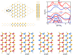 Graphical abstract: Edge chemistry and tensile strain effects on the magnetic properties of 1D VSe2 structures