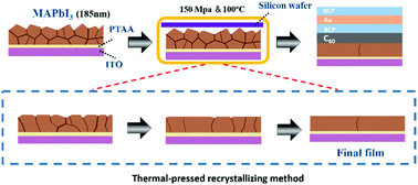 Graphical abstract: All-round performance improvement of semitransparent perovskite solar cells by a pressure-assisted method