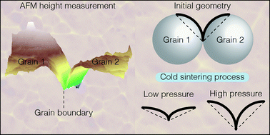 Graphical abstract: Pressure-dependent topographic evolutions of cold-sintered zinc oxide surfaces