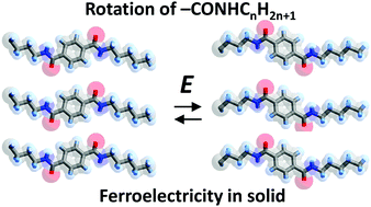 Graphical abstract: Simple molecular ferroelectrics: N,N′-dialkyl-terephthalamide derivatives in the solid phase