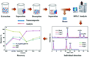 Graphical abstract: Magnetic solid-phase extraction of pyrethroid and neonicotinoid insecticides separately in environmental water samples based on alkaline or acidic group-functionalized mesoporous silica