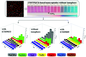 Graphical abstract: Trihexyltetradecylphosphonium chloride based ratiometric fluorescent nanosensors for multiplex anion discrimination