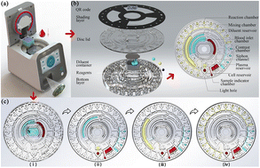 Graphical abstract: An automatic whole blood analyzer for renal function analysis with a centrifugal microfluidic device