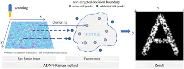 Graphical abstract: Nontargeted detection and recognition of adulterants in milk powder using Raman imaging and neural networks