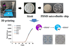 Graphical abstract: Visual detection of Cronobacter sakazakii on a microfluidic chip fabricated by a 3D molding method