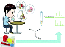 Graphical abstract: Rapid and selective determination of 9 nitrosamines in biological samples using ultra-high performance liquid chromatography-triple quadrupole linear ion trap mass spectrometry