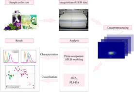 Graphical abstract: Chemometrics-assisted excitation–emission matrix fluorescence spectroscopy for rapid identification of commercial reconstituted and sweetened grape juices