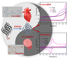 Graphical abstract: A flexible and sensitive electrochemical sensing platform based on dimethyl sulfoxide modified carbon cloth: towards the detection of dopamine and carvedilol
