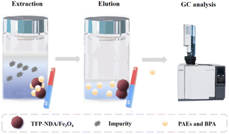 Graphical abstract: Magnetic covalent organic frameworks for rapid solid-phase extraction of phthalate esters and bisphenol A in beverage samples