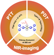 Graphical abstract: Rational design of a small organic photosensitizer for NIR-I imaging-guided synergistic photodynamic and photothermal therapy