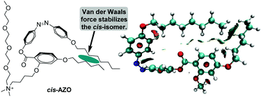 Graphical abstract: Thermodynamic stability of cis-azobenzene containing DNA materials based on van der Waals forces